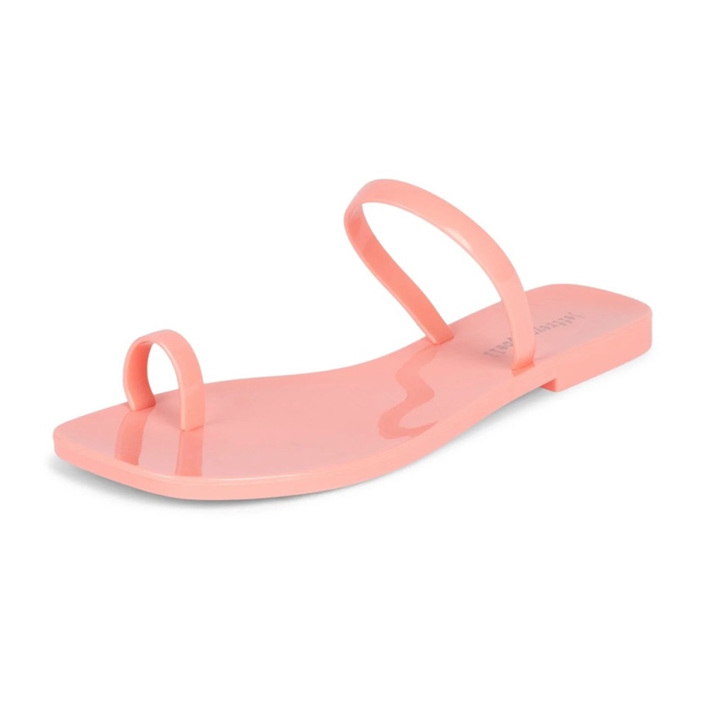 Jeffrey Campbell Darbey Jelly Toe Loop Sandal Pink Size 8